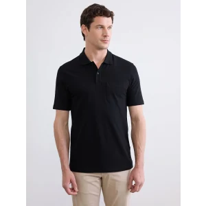 LCWAIKIKI Classic Siyah Polo Yaka Pike Erkek Tişört