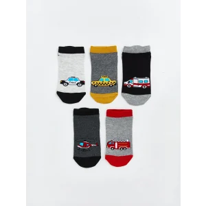 LCW Kids Karışık Baskılı Erkek Çocuk Patik Çorap 5li