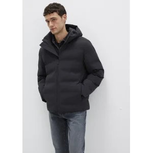 Mavi 0110652-71379 Kapüşonlu Siyah Şişme Mont