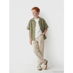 LCW Kids Bej Regular Fit Erkek Çocuk Gabardin Pantolon