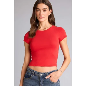 Defacto E0288AXRD79 Kırmızı Fıtted Ribana Tişört