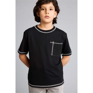Defacto G7138A8BK81 Siyah Tişört Erkek Çocuk