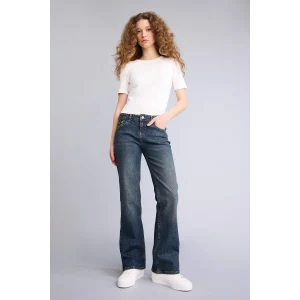 Defacto H0136AXNM34 Mavi Düşük Bel Jean Yıkamalı Pantolon