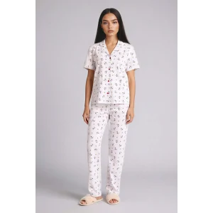 Defacto G8319AXGR470 Gri Snoopy Pijama Takımı Üst Alt