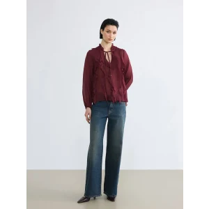 LCW Jeans İndigo Yüksek Bel Wideleg Kadın Jean Pantolon