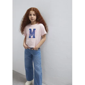 Mavi 7610390-71007 M Logo Baskılı Pembe Tişört