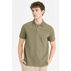 Defacto E9504AXKH82 Haki %100 Pamuk Polo Tişört