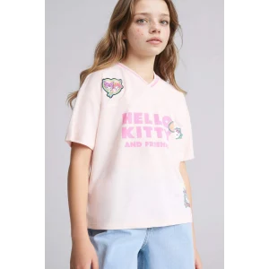 Defacto G8195A8PN344 Pembe Hello Kitty Oversıze Tişört Kız Çocuk