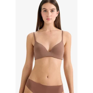 Defacto D2714AXBN307 Kahve Kaplı Pedli Balensiz Tişört Bra