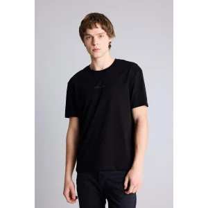 Defacto G3212AXBK81 Siyah Baskılı Kısa Kollu Tişört