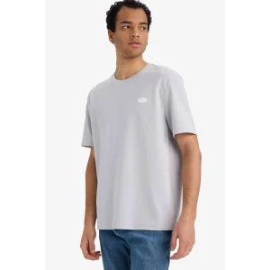 Defacto F8121AXGR297 Gri Nefes Alabilen Baskılı Tişört