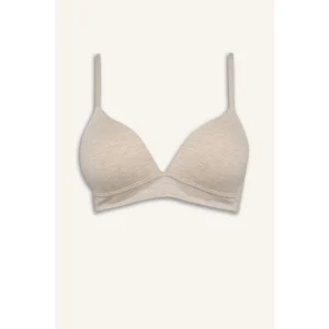 Defacto X9027AZBG588 Bej Pamuklu Kaplı Pedli Balensiz Bra