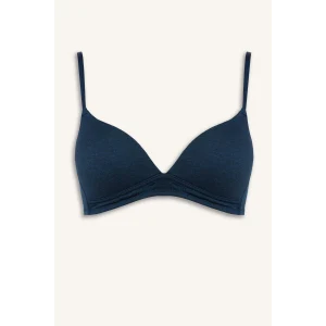 Defacto X9027AZNV179 Lacivert Pamuklu Kaplı Pedli Balensiz Bra