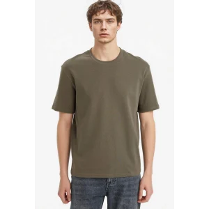 Defacto E7961AXKH361 Haki %100 Pamuk Basic Tişört