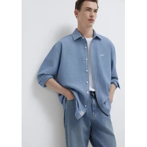 Mavi 0211885-18790 MVJNS Nakışlı Mavi Gömlek