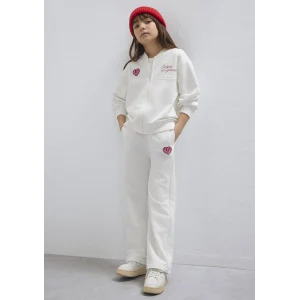 Mavi 7010044-70057 Kalp Baskılı Ekru Eşofman Altı