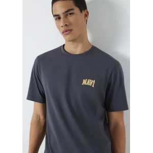 Mavi 0611714-70101 Mavi Logo Baskılı Gri Tişört