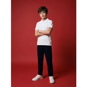 LCW Kids Siyah Beli Lastikli Pileli Erkek Çocuk Pantolon