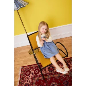 Defacto G8142A5BE746 Mavi 2li Takım Tışört Nakışlı Elbise Kız Bebek