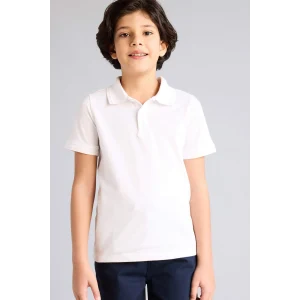 Defacto K1689A6WT34 Beyaz Pike Polo Tişört Erkek Çocuk