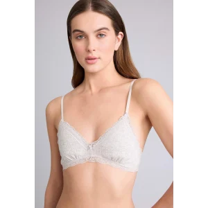 Defacto G7762AXGR93 Gri Dantel Detaylı Çıkarılabilir Kap Çıkarılabilir Pedli Balensiz Bralet