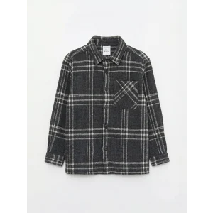 LCW Kids Siyah Ekose Erkek Çocuk Gömlek