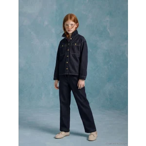 LCW Girls Studio İndigo Wideleg Kız Çocuk Jean Pantolon