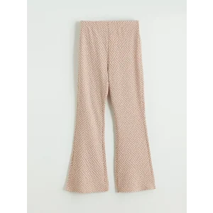 LCW Kids Bej İspanyol Paça Kız Çocuk Tayt