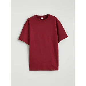 LCW Kids Bordo Bisiklet Yaka Basic Kız Çocuk Tişört