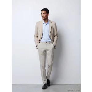 LCW BUSINESS Bej Slim Fit Erkek Takım Elbise Pantolonu