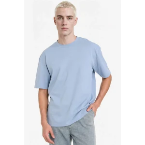Defacto X3926AZBE299 Mavi Nefes Alabilen Oversize Tişört