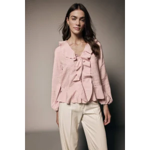 Defacto G1971AXBR86 Bordo Volanlı Modal Bluz