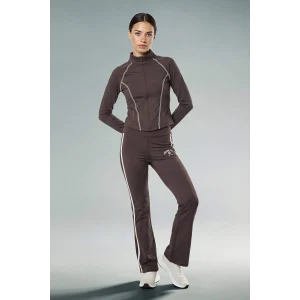 Defacto F8227AXBN490 Kahve Aırtech NBA Brooklyn Nets Flare Fıt İspanyol Paça Standart Boy Pantolon