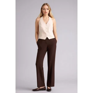 Defacto F7380AXBN340 Kahve Straıght Fıt Normal Bel Düz Paça Pantolon