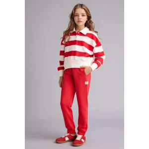 Defacto G0578A8RD227 Kırmızı Jogger Eşofman Altı Kız Çocuk