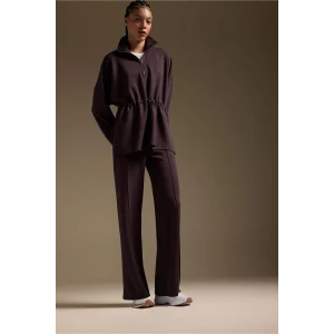 Defacto F9066AXBN192 Kahve Straıght Fıt Geniş Paça Standart Boy Modal Sporcu Pantolon