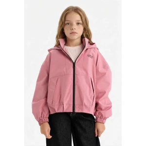 Defacto F8972A8BR82 Bordo Kapüşonlu Yağmurluk Kız Çocuk