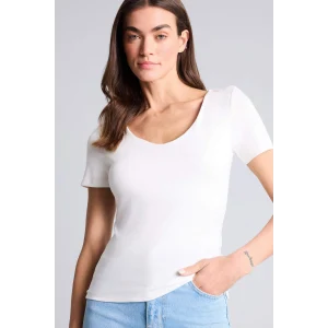 Defacto H3873AXER105 Ekru Slım Fıt Basıc Modal Tişört