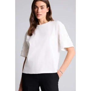 Defacto G9552AXER105 Ekru Relax Fıt Penye Tişört