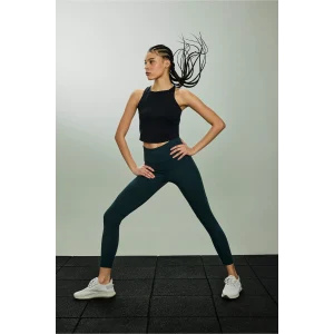 Defacto E9677AXGN1051 Yeşil Beli Saran Sporcu Tayt