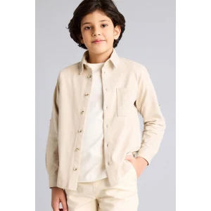 Defacto G8764A8BG106 Bej Pike Gömlek Erkek Çocuk