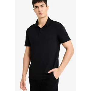 Defacto M6609AZBK81 Siyah Slım Fıt Polo Yaka Kısa Kollu Polo Tişört