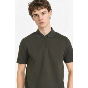 Defacto D7227AXKH190 Haki Regular Fıt Polo Yaka Kısa Kollu Polo Tişört