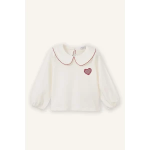 Defacto G8159A5ER99 Ekru %100 Pamuklu Tişört Kız Bebek