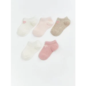 LCW baby Ekru Kız Bebek Patik Çorap 5li