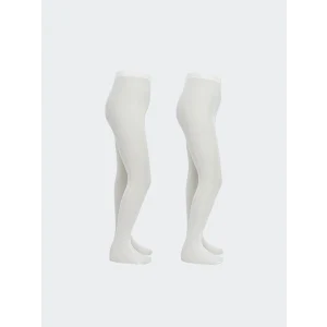 LCW Kids Ekru Desenli Kız Çocuk İnce Külotlu Çorap 2li