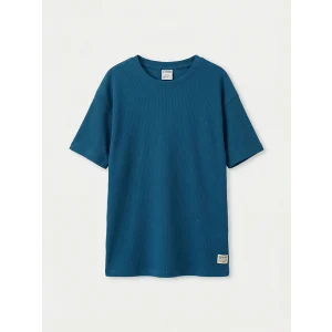 LCW Kids Mavi Bisiklet Yaka Erkek Çocuk Tişört