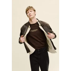 Defacto F8097AXBN192 Kahve Nefes Alabilen Boxy Fit Baskılı Tişört