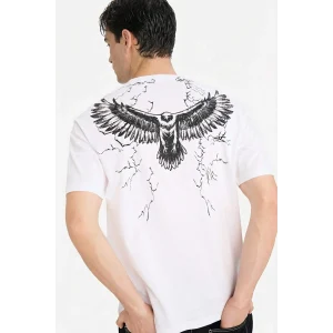 Defacto F8170AXWT34 Beyaz %100 Pamuk Boxy Fit Baskılı Tişört