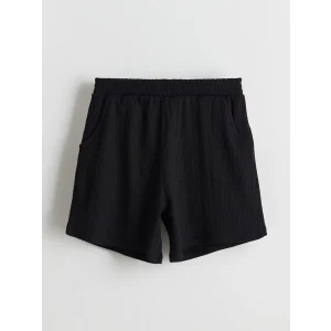 LCW Kids Siyah Beli Lastikli Kız Çocuk Şort